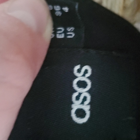 ASOS Striped Mesh Insert Crop Top - Picture 9 of 10